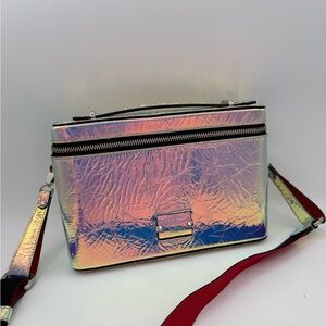 Christian Louboutin Holographic Crinkle Vanity Crossbody Bag